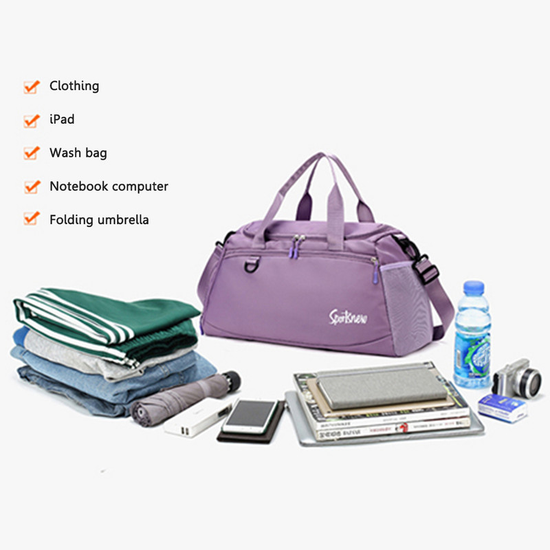 Ženska sportska torba za teretanu Putna torba za suho i mokro ručna torba Višenamjenska torba za plivanje Na rame Messenger Putna torba za vikend fitness trening