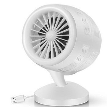 2023 Нов мини вентилатор, захранван от USB, 8-инчов преносим вентилатор за сензорно управление Малък вентилатор, регулируема посока и скорост, тихо бюро