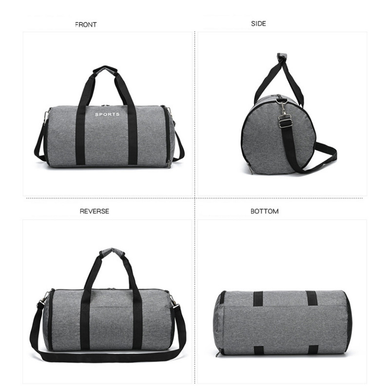 Sporto krepšys su batų skyriumi Lengvas sportinis dviračių krepšys Kelioninis krepšys su ilgu dirželiu Daugiafunkcinis savaitgalio krepšys nakčiai