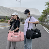 Nylon száraz nedves elválasztó táskák nagy kapacitású fitnesz edzőtáska vízálló cipőrekesszel, többfunkciós férfiaknak, nőknek