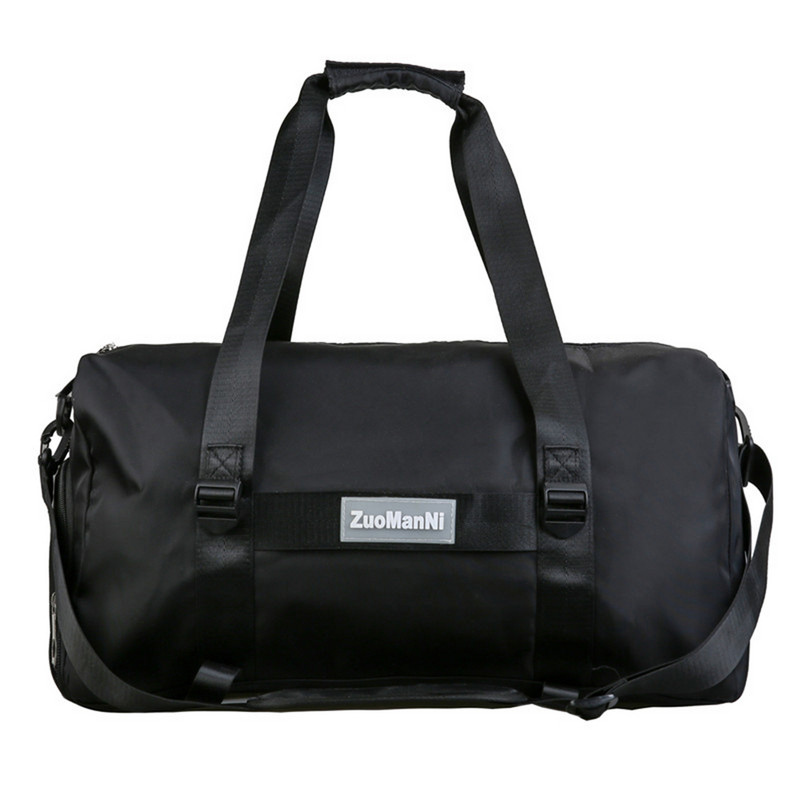 Nylon száraz nedves elválasztó táskák nagy kapacitású fitnesz edzőtáska vízálló cipőrekesszel, többfunkciós férfiaknak, nőknek