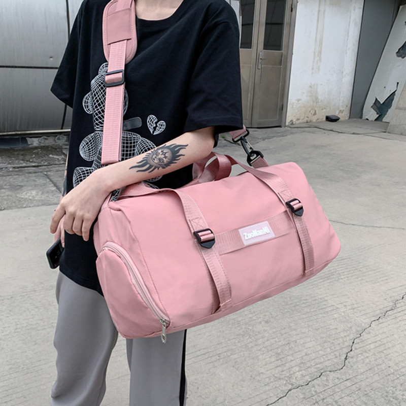 Nylon száraz nedves elválasztó táskák nagy kapacitású jóga sport hátizsák, vízálló cipőrekesszel, többfunkciós férfiaknak, nőknek