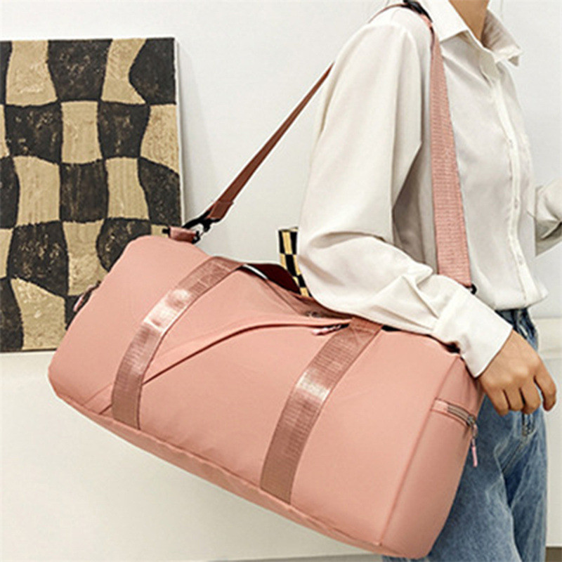 Veekindlad nailonist spordisaalikotid Mehed Naiste Treening Fitness Käekott Patchwork Reisikott Joogamatt Kott kingadega Sahtel