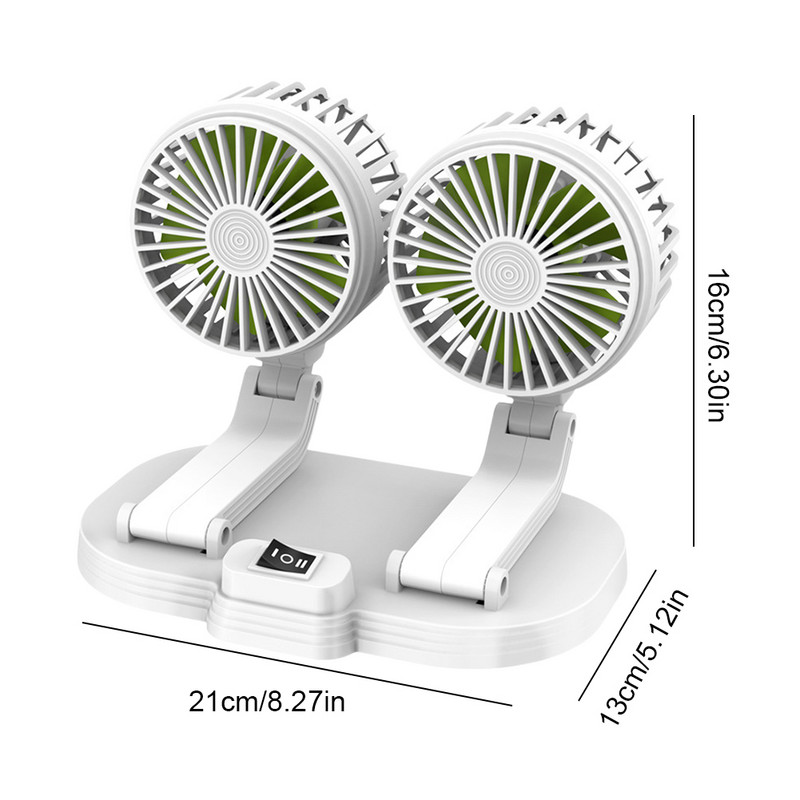 Αυτόματος ανεμιστήρας Micro USB Electric Car Circulator Ρυθμιζόμενος 360 Μοίρες Mini Fan Cooler Car Αναδιπλούμενος Χαμηλός Θόρυβος για οικιακή χρήση αυτοκινήτου