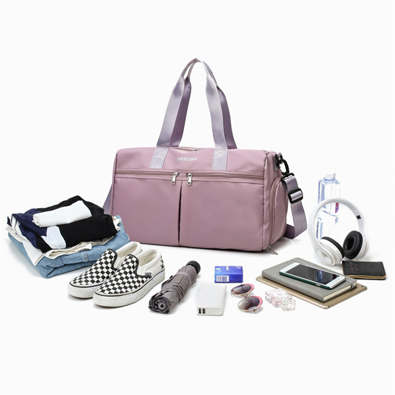 Didelės talpos lauko vandeniui atsparus kelioninis krepšys, bagažo rankinė, rankinė ant pečių, nailono sportinis krepšys, moteriškas krepšys.