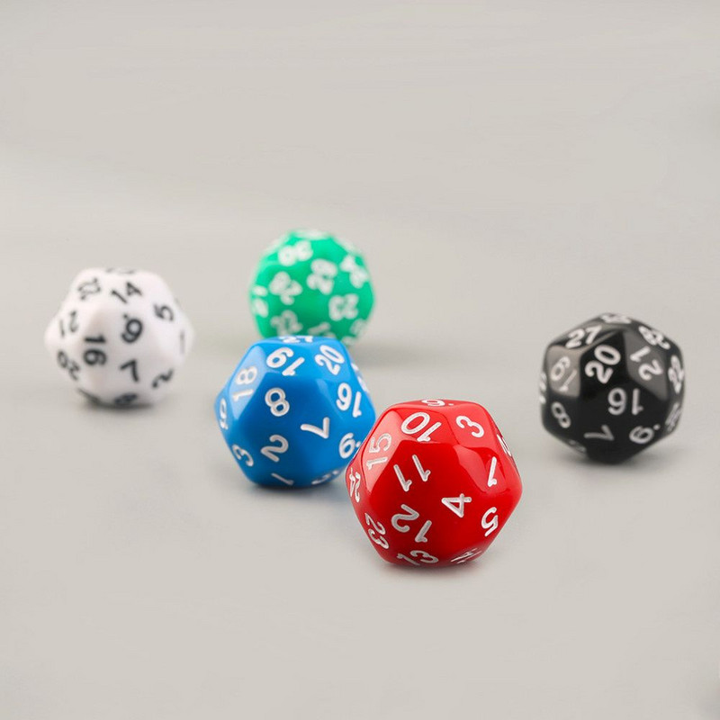 1 gab. 25 MM 30 pusēji kauliņi D30, vairākās pusēs spēļu kauliņi ballīšu aksesuāri azartspēļu piederumi pieaugušajiem spēles rotaļlietas dāvana
