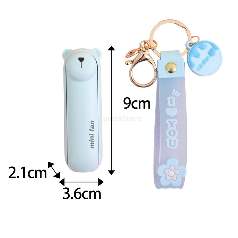 Kaasaskantav ventilaator Mini käeshoitav võtmehoidja ventilaator USB-laadija käeshoitav väike taskuventilaator Power Banki taskulambi funktsiooniga välitingimustes