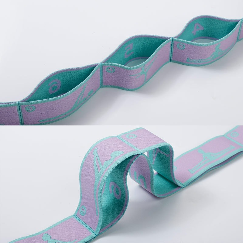 Cureaua de tragere pentru yoga, curea din poliester, latex, elastic, dans latin, bandă de întindere, buclă, yoga, pilates, sală de gimnastică, benzi de rezistență pentru exerciții fizice