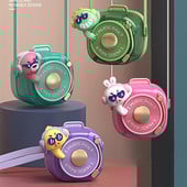 Mini ventilator pentru copii, desene animate, portabil, agățat pentru gât, ventilator de răcire cu șnur, reglabil cu 3 viteze pentru călătorii de vară, folosiți mâinile libere