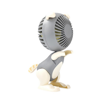 Кученце Настолен вентилатор 3 скорости Тих силен персонален настолен вентилатор Мини вентилатор Преносим за офис пътуваща кухня