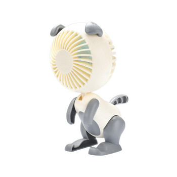 Кученце Настолен вентилатор 3 скорости Тих силен персонален настолен вентилатор Мини вентилатор Преносим за офис пътуваща кухня