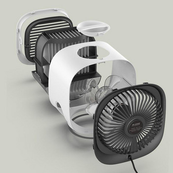 USB Mini Air Cooler Fan Air Cooling Conditioner with Night Light Portable Hudification Desktop Air Cooler Multifunction Summer