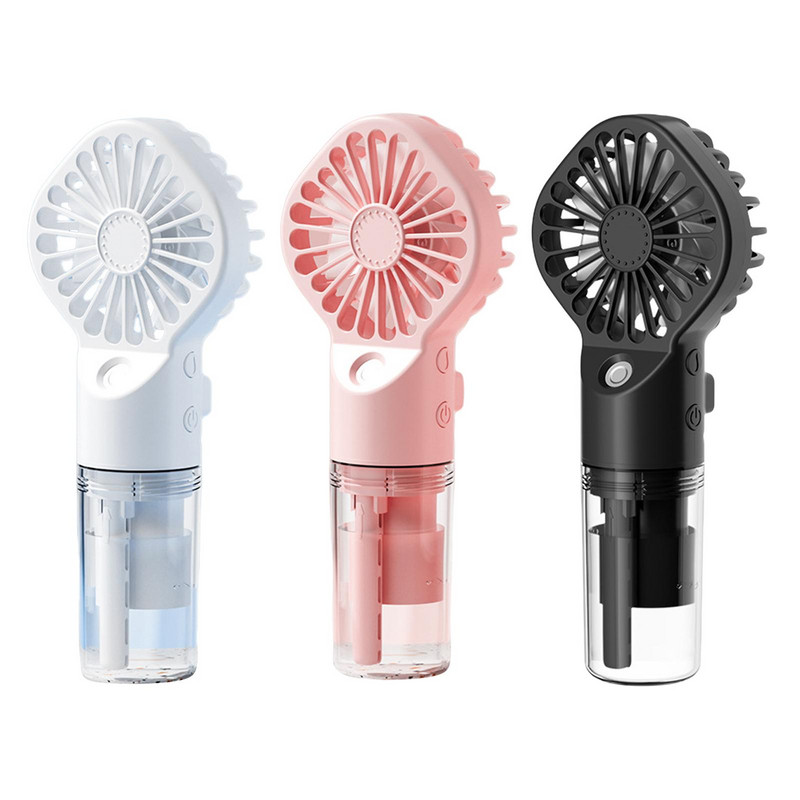 Rankinis rasojimo ventiliatorius, įkraunamas 4 greičių režimai, kompaktiškas purškiamas vandens purškimo ventiliatorius, skirtas lauko kelionėms biure lauke