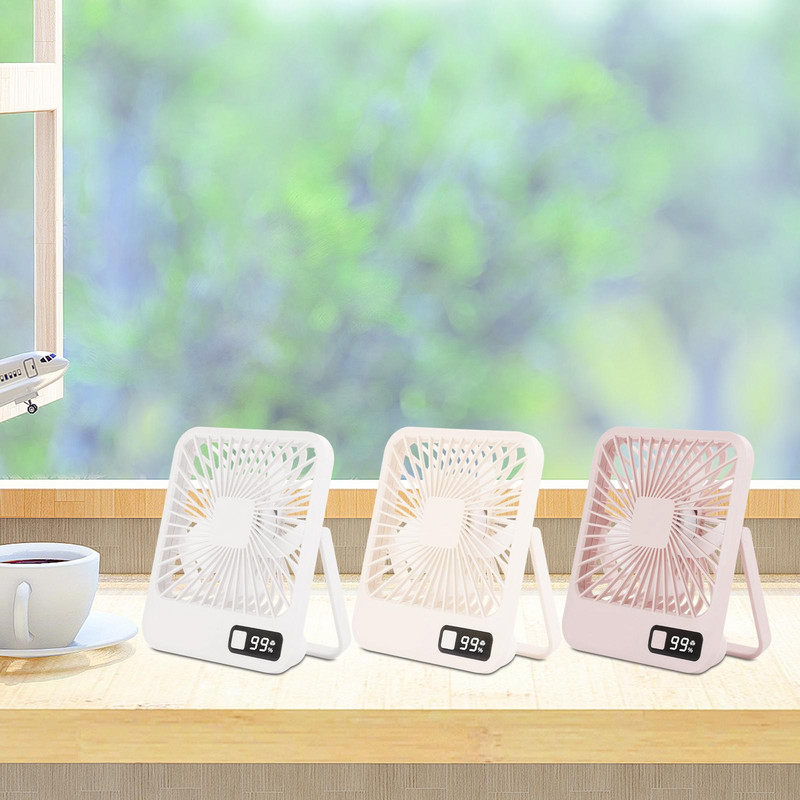Mažas stalinis ventiliatorius, įkraunamas nešiojamasis 5 greičių vasaros aušinimo ventiliatoriai Aušinimo mini ventiliatorius stalinis ventiliatorius, skirtas namų staliniam kompiuteriui miegamajam, automobiliniam biurui