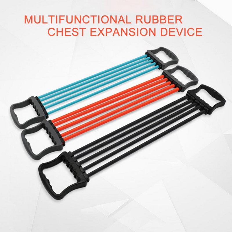 Többfunkciós, állítható mellkastágító kézi edző Fitness eszköz Izomfejlesztő gumi gumiszalagok sportgyakorlatokhoz