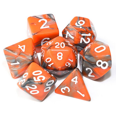 7 bucăți zaruri poliedrice, în două culori, zaruri poliedrice pentru RPG Dungeons and Dragons DND RPG MTG D20 D12 D10 D8 D6 D4 Joc de masă