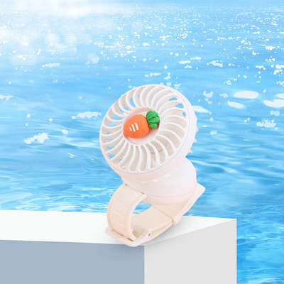 Προσωπικός ανεμιστήρας μικρού ανεμιστήρα USB με δυνατότητα φορέματος καρπού Προσωπικός μίνι ανεμιστήρας καρπού ταχύτητας τρίτης ταχύτητας Επαναφορτιζόμενος ανεμιστήρας ρολογιού USB για εξωτερικούς χώρους