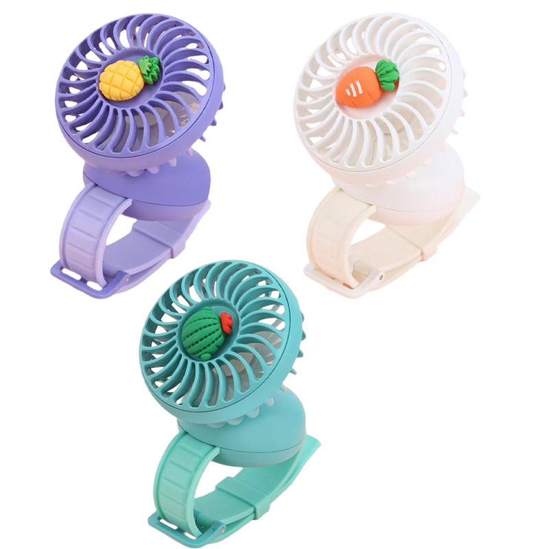 Προσωπικός ανεμιστήρας μικρού ανεμιστήρα USB με δυνατότητα φορέματος καρπού Προσωπικός μίνι ανεμιστήρας καρπού ταχύτητας τρίτης ταχύτητας Επαναφορτιζόμενος ανεμιστήρας ρολογιού USB για εξωτερικούς χώρους