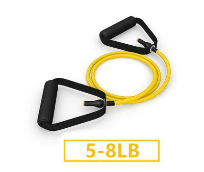 Ζώνες αντίστασης 5 επιπέδων με λαβές Yoga Pull Rope Elastic Fitness Exercise Tube Band για προπόνηση στο σπίτι Προπόνηση δύναμης