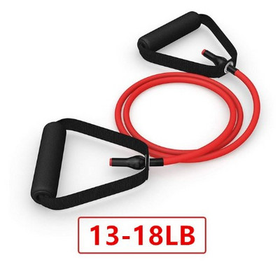 Ζώνες αντίστασης 5 επιπέδων με λαβές Yoga Pull Rope Elastic Fitness Exercise Tube Band για προπόνηση στο σπίτι Προπόνηση δύναμης