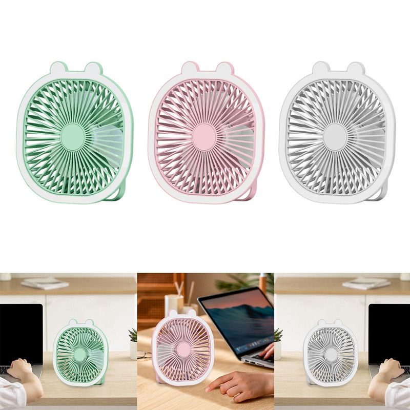Καλοκαιρινός ανεμιστήρας ψύξης Πολυλειτουργικός μίνι επιτραπέζιος ανεμιστήρας με ανεμιστήρα LED Light που λειτουργεί με μπαταρία για σπίτι, ταξίδια, σκάφος, εξωτερικούς και εσωτερικούς χώρους,
