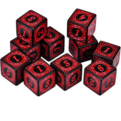 Daugiakampis 7 dyglių raižytų raštų kauliukų rinkinys D4 D6 D8 D10 D% D12 D20, skirtas RPG DND