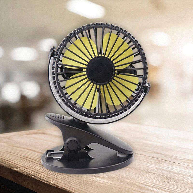 ventiliatorius, mini USB maitinamas vežimėlio ventiliatorius, stalinis ventiliatorius su varikliu be šepetėlių, patvarus aušinimo ventiliatorius, įkraunamas 1800 stovyklavimui