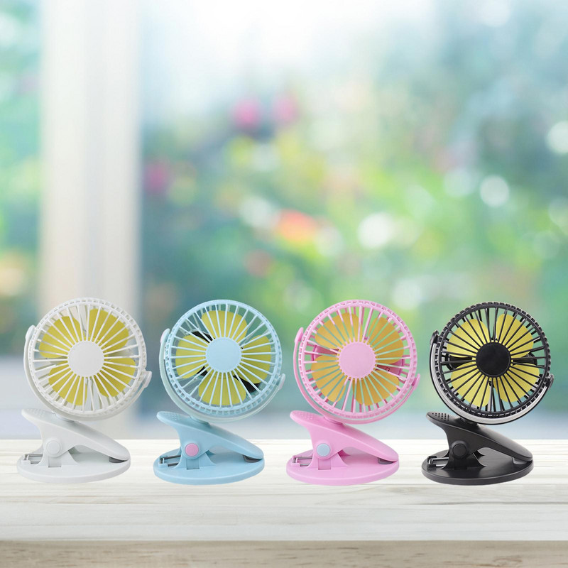 ventiliatorius, mini USB maitinamas vežimėlio ventiliatorius, stalinis ventiliatorius su varikliu be šepetėlių, patvarus aušinimo ventiliatorius, įkraunamas 1800 stovyklavimui