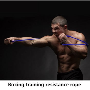 MMA Shadow Boxing Resistance Band Гумена скоростна тренировка Pull Rope Thai Karate Crossfit Workout Силово оборудване