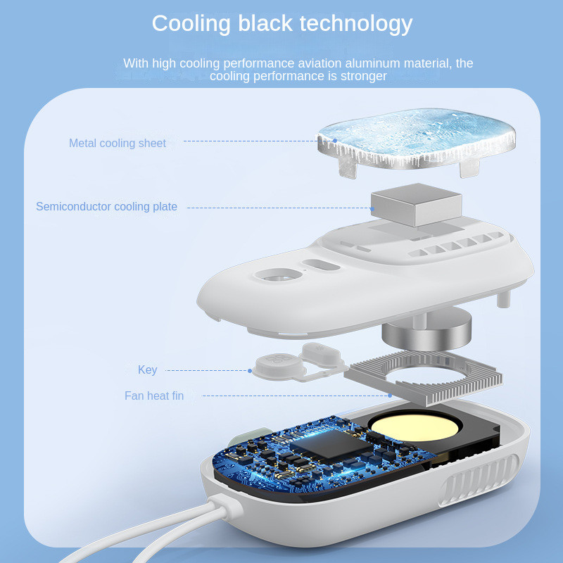 Ventilatoare portabile pentru frigider cu semiconductor, reglare cu 3 viteze, ventilator de răcire pentru camping în aer liber