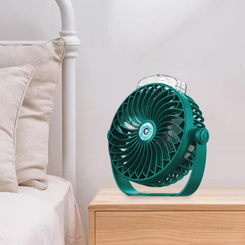 Мини охлаждащ вентилатор Безшумен настолен вентилатор 5 скорости Регулируем персонален лек настолен вентилатор за офис туризъм пътуване на открито къмпинг