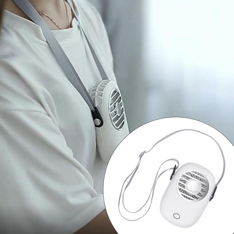 Mini-USB-ventilaator, kaasaskantavate kätega kaelakee ventilaator, laetav käeshoitav ventilaator, 3 reguleeritavat isiklikku töölauda õues