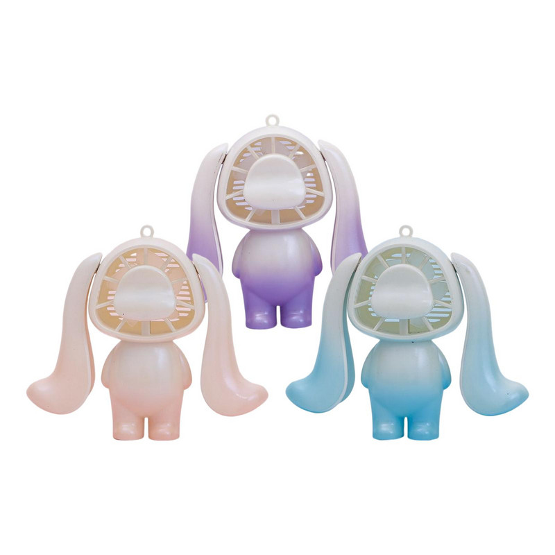 „Creative Rabbit“ stalinis ventiliatorius, įkraunamas USB 3 greičių pakabinamas ventiliatorius, aušinimo ventiliatorius, stalinis ventiliatorius, skirtas kelionėms viduje, lauko vasaros namuose