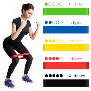 Yoga Resistance Rubber Bands Fitness Elastic Bands 0,3mm-1,1mm Προπόνηση Fitness Gum Pilates Sport Crossfit Workout Εξοπλισμός