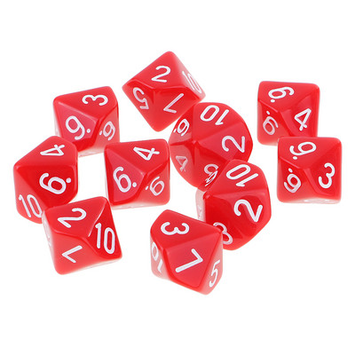 10 τμχ Νέο RPG D&d DND Polyhedral Dice Set Επιτραπέζιο Σετ Παιχνιδιού 8/10 Sided Die D10 D8 Διχρωμο σετ ζαριών πολλαπλών όψεων