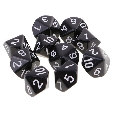 10 τμχ Νέο RPG D&d DND Polyhedral Dice Set Επιτραπέζιο Σετ Παιχνιδιού 8/10 Sided Die D10 D8 Διχρωμο σετ ζαριών πολλαπλών όψεων
