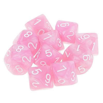 10 τμχ Νέο RPG D&d DND Polyhedral Dice Set Επιτραπέζιο Σετ Παιχνιδιού 8/10 Sided Die D10 D8 Διχρωμο σετ ζαριών πολλαπλών όψεων