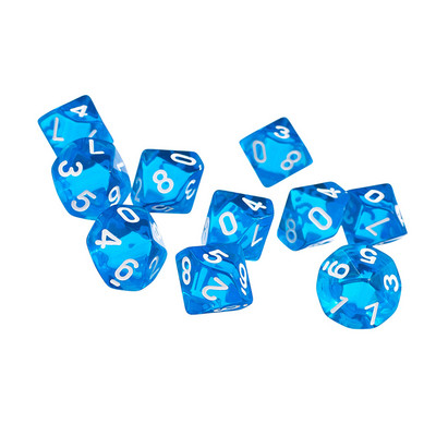 10 τμχ Νέο RPG D&d DND Polyhedral Dice Set Επιτραπέζιο Σετ Παιχνιδιού 8/10 Sided Die D10 D8 Διχρωμο σετ ζαριών πολλαπλών όψεων
