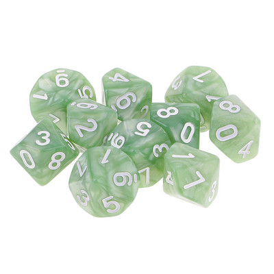 10 τμχ Νέο RPG D&d DND Polyhedral Dice Set Επιτραπέζιο Σετ Παιχνιδιού 8/10 Sided Die D10 D8 Διχρωμο σετ ζαριών πολλαπλών όψεων