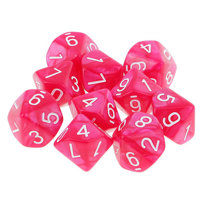 10 τμχ Νέο RPG D&d DND Polyhedral Dice Set Επιτραπέζιο Σετ Παιχνιδιού 8/10 Sided Die D10 D8 Διχρωμο σετ ζαριών πολλαπλών όψεων