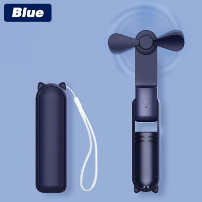 2000mAh mini kaasaskantav ventilaator USB-laetav pihuarvuti lauaventilaator Vaikne kokkupandav kontor Kodus Mugav akupanga jahuti kokkupandav