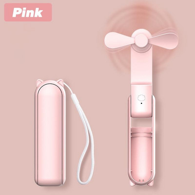 2000mAh mini kaasaskantav ventilaator USB-laetav pihuarvuti lauaventilaator Vaikne kokkupandav kontor Kodus Mugav akupanga jahuti kokkupandav