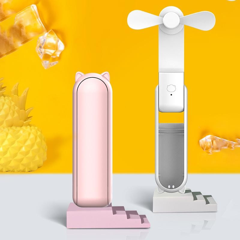 2000mAh mini kaasaskantav ventilaator USB-laetav pihuarvuti lauaventilaator Vaikne kokkupandav kontor Kodus Mugav akupanga jahuti kokkupandav