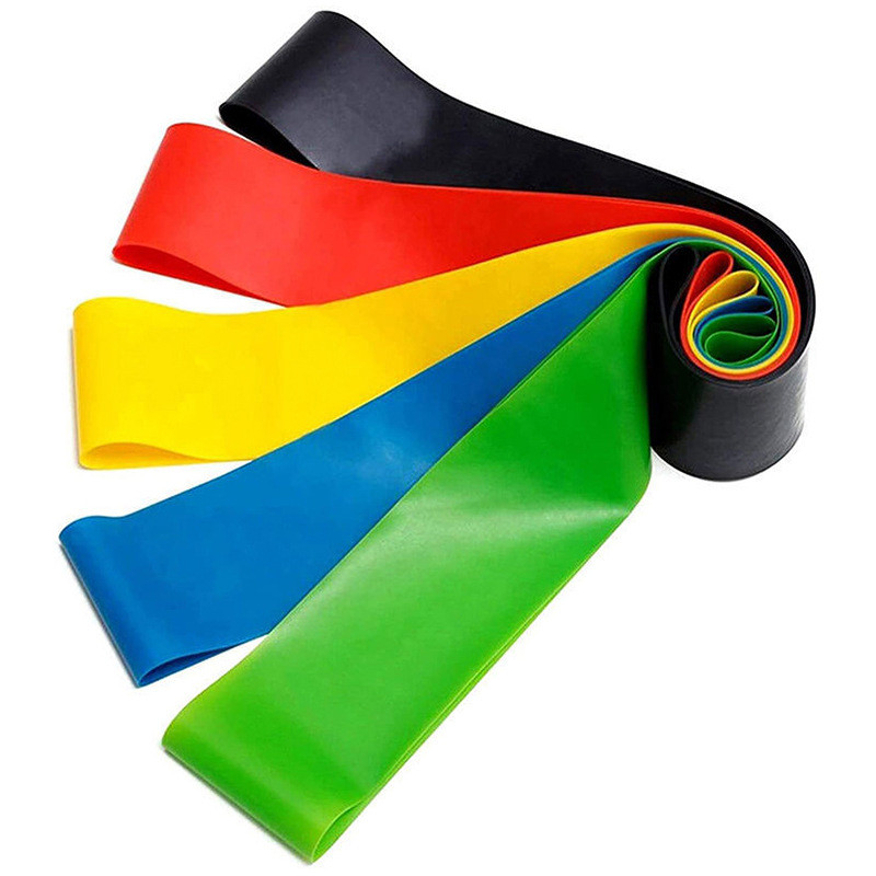 5 bucăți bandă elastică de tensiune exerciții fitness bandă de rezistență sală de gimnastică yoga fitness sport promovarea sănătății sportive antrenament în interior nou