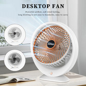 1200 mAh mini lauaventilaator USB-laetav suvine lauajahutusventilaator 3-käiguline reguleeritav 5V 4,5W 180 pöörlemisvaigistus siseruumides ja välitingimustes