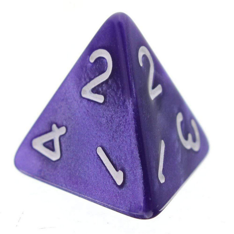 7 vnt./stal. Purpuriniai skaitmeniniai kauliukai D4 D6 D8 D10 D% D12 D20 Daugiakampių kauliukų rinkinys pramoginiams stalo žaidimų kauliukams