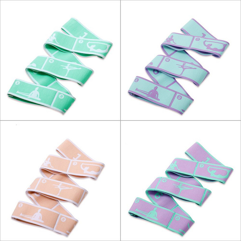 1 vnt. šokių jogos tempimo diržas suaugusiems, lotynų kalbos treniruotės, elastinės juostos pradedantiesiems Pilateso jogos atsparumo juosta kūno rengybos pratimų juosta