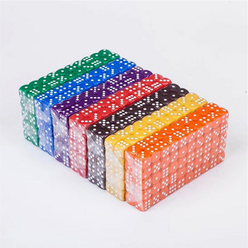 10 τεμ. 16 χιλιοστών Πολλαπλών χρωμάτων Six Sided Dice D6 Παίζοντας παιχνίδια Dice Set Opaque For Cubes Bar KTV Διασκέδαση Παιχνίδι Dices Drinking Tool