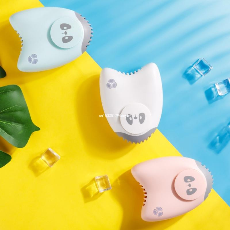 Laisvų rankų darbo mini kaklo ventiliatorius vasaros vidaus lauko oro aušinimo mažiems prietaisams