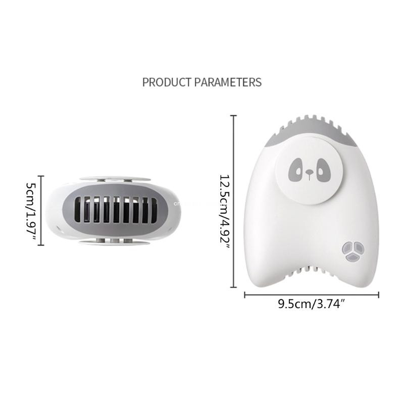 Laisvų rankų darbo mini kaklo ventiliatorius vasaros vidaus lauko oro aušinimo mažiems prietaisams